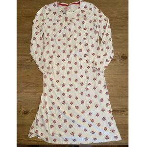 Mini Boden Floral Long Sleeve Nightgown